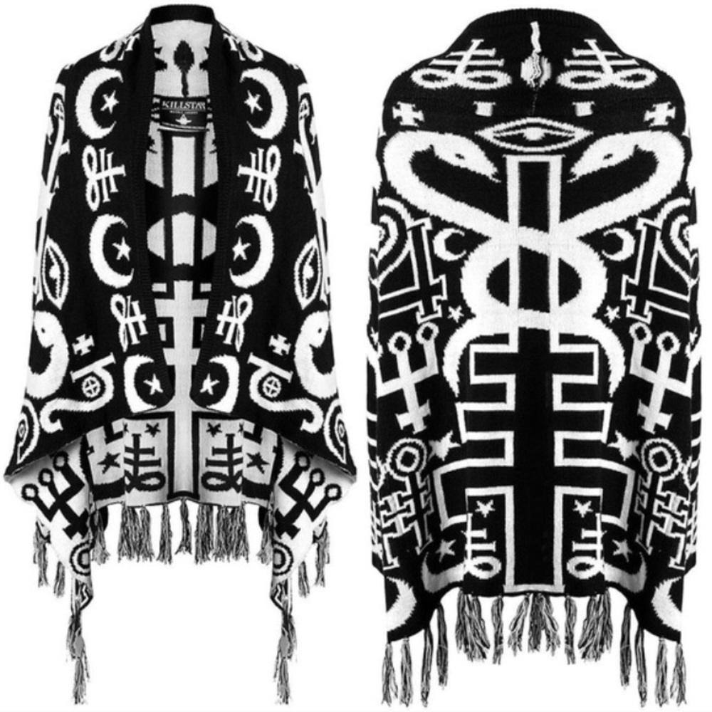 ❌SOLD❌COZY☁️Killstar Spiritus Knit Cape - Picture 4 of 4